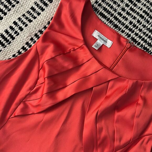 Dressbarn Size 16 Deep Orange Sheath Sarin Dress NWT - Picture 5 of 7